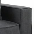 thumbnail image 2 of Grey Right Facing Loose Back Sofa with Tight Seat & 2 Pillows, 2 of 7