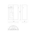 thumbnail image 4 of 60331-Kuzco Lighting-Hudson - 1 Light Wall Sconce-9 Inches Tall and 6 Inches Wide, 4 of 5