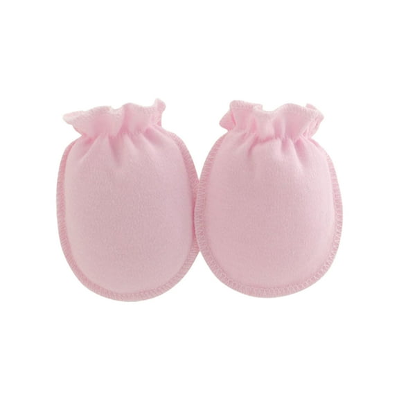 LHWEN Baby Gloves Anti Scratch 2 Pairs Soft Cotton Breathable Mittens Elastic Fit Chewable Thin Glove Bag for 0-6 Months Unisex Comfortable Skin-Friendly Design Ideal for Summer Scratching and Biting