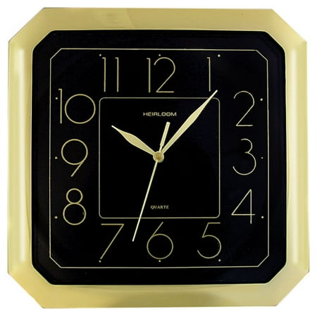 11.5" GOLD CROPPED CORNER BLACK DIAL
