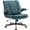Dark Green, variant on Hforesty Ergonomic Cross legged Chair with Inflatable Flip-up Back, Adjustable Arms, Wide Seat for Home & Office, Black