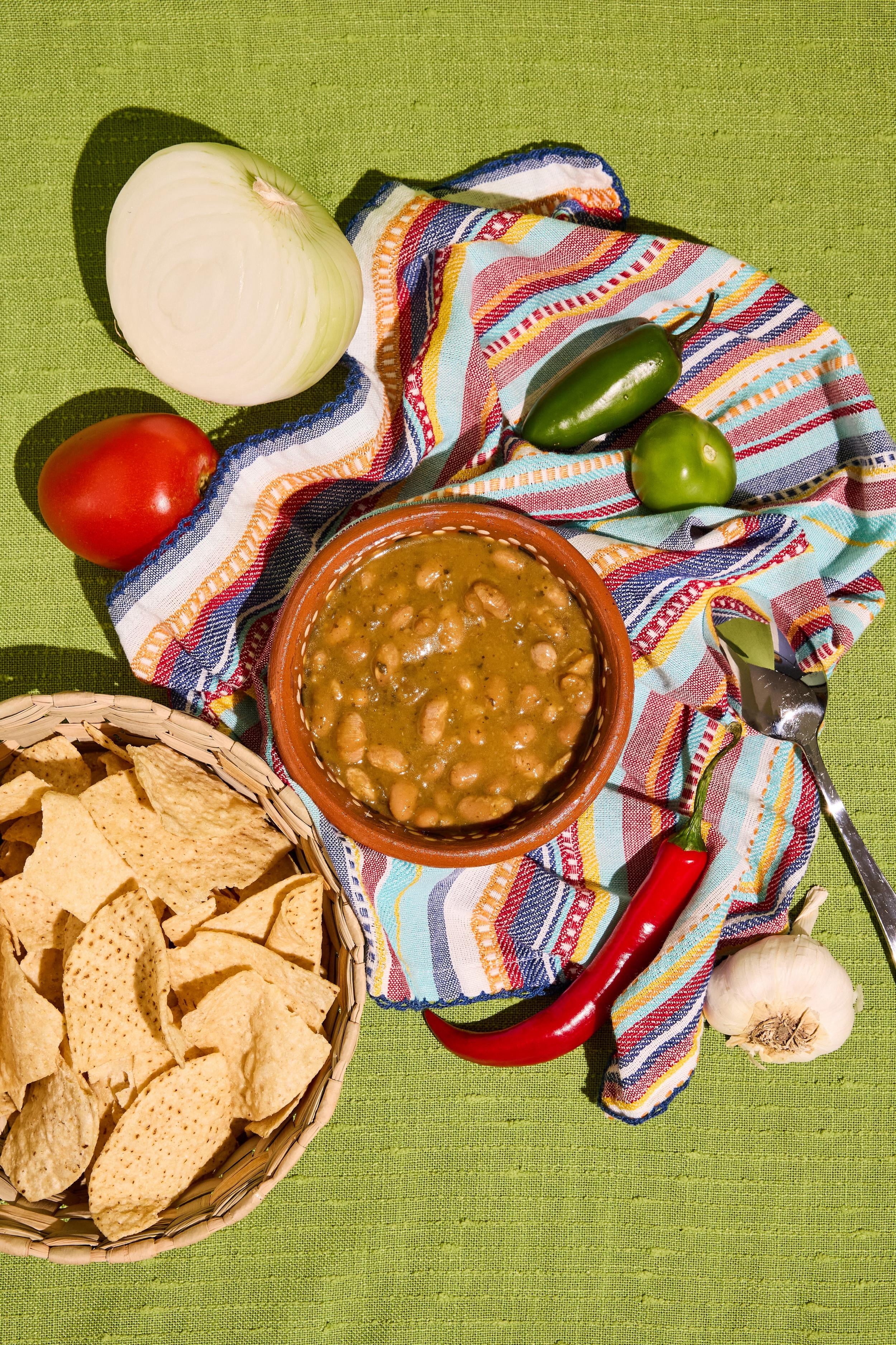 A Dozen Cousins Seasoned Beans, Vegan and Non-GMO Meals, Microwaveable Beans Ready to Eat Made with Avocado Oil (White Bean Chile Verde, 6 Pack)