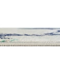thumbnail image 3 of Unique Loom Ariel Collection Area Rug - Star (4' Round Blue/Ivory), 3 of 6