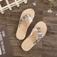 thumbnail image 6 of longantii Flip Flops for Women Summer Sandals Anti-slip Slippers Flip Flops Boho Beach Thong Sandals Black, 6 of 7