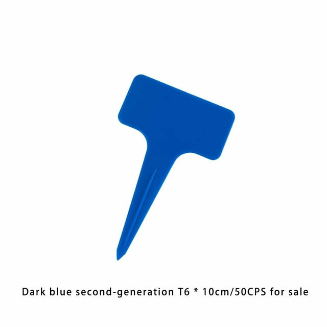 stanreset 50 Pieces Garden Labels Outdoor Indoor Backyard Farm Classification Markers Seedlings Plant Flowers Planter Sign Dark Blue
