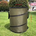 thumbnail image 2 of 10 Gallon Camping Pop-Up Trash Can/Recycle Bin - Reusable, Foldable, and Portable - Ideal for Car, Outdoor, Garden, and Yard - Green, 10 Gallons, 2 of 7