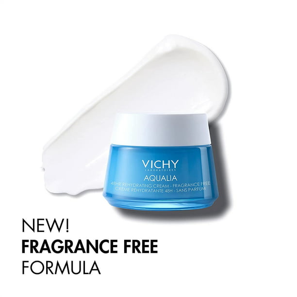 Vichy Aqualia Thermal 48HR Rehydrating Fragrance Face Cream, Hyaluronic Moisturizer for Dry Skin, Moisturizing Face Lotion, Fragrance Free, 1.69 fl. - Walmart.com