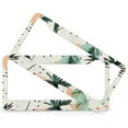 thumbnail image 2 of License Plate Frame Abstract Leaves And Palm Trees Auto Decorative Frames Cars Protector Cover Holder 2 Pack Boho Summer Botanical Quality Aluminum Metal License Plate Cover for Us Standard Vehicles, 2 of 6