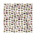 thumbnail image 1 of Sushi Decorative Napkins Set of 4, Sashimi and Rolls Cuisine Delicious Doodle, Silky Satin Fabric for Brunch Dinner Party, 18", White Multicolor, by Ambesonne, 1 of 2