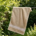 thumbnail image 5 of Celsvanis Bath Towel for Adults Thick Soft Highly Absorbent Quick Dry Lint Free Face Wash Towel Classic Household Bathroom Daily Use, Coffee, 5 of 5