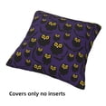 thumbnail image 3 of Throw Pillow Covers, Black Owls Bats Soft Square Pillow Cases with Invisible Zipper for Couch Bed Sofa, Farmhouse Fall Home Decor 16"x16", 3 of 7