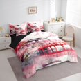 thumbnail image 3 of Homewish Japan Bridge Architecture 7 Pieces Bedding Comforter Set,Cherry Blossom Sakura Full Bedding Set,Pink Red Fitted Sheet Flat Sheet For Adults,Ultra Soft Home Decor Reversible, 3 of 8
