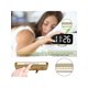 thumbnail image 5 of Home Decor, Digital Alarm Clock, LED and Mirror Desk Clock Large Display with Dual USB Charger Ports, 3 Levels Brightness, 12/24H, Modern Electronic C, 5 of 5
