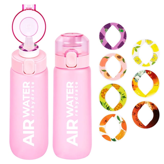Perfume Tasting Fruit Water Bottle, 0 Sugar And 0 Calorie, Suction Cup, Multiple Rings