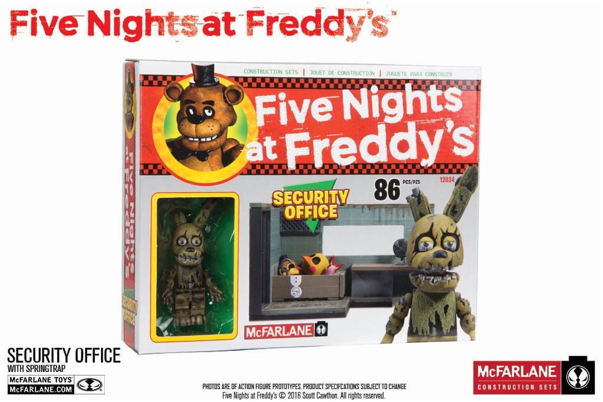 Five Nights at Freddy's Le bureau de sécurité, petit jeu de construction 86 pièces