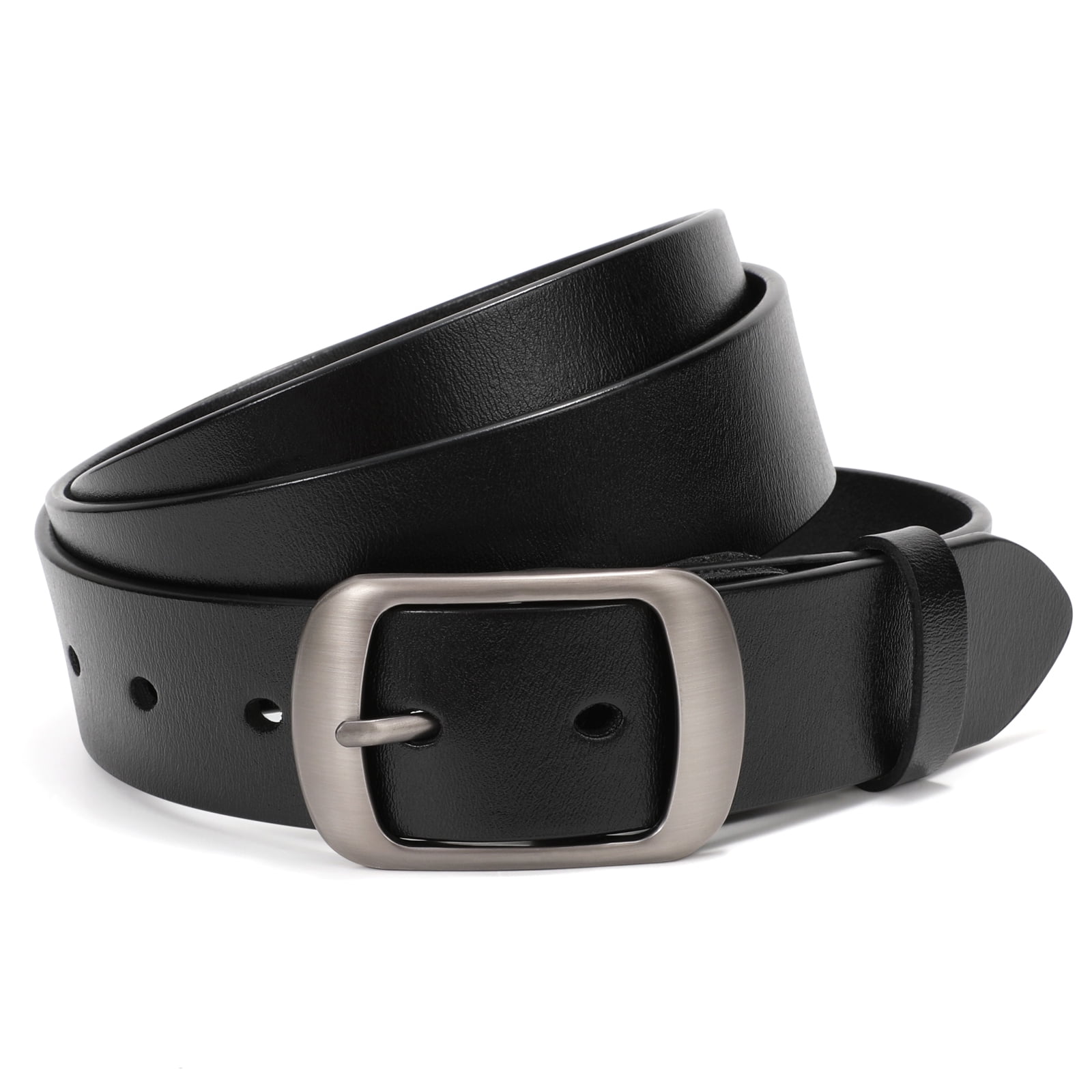 WHIPPY Women Leather Belt, Plus Size Waist Belt for Jeans Pants