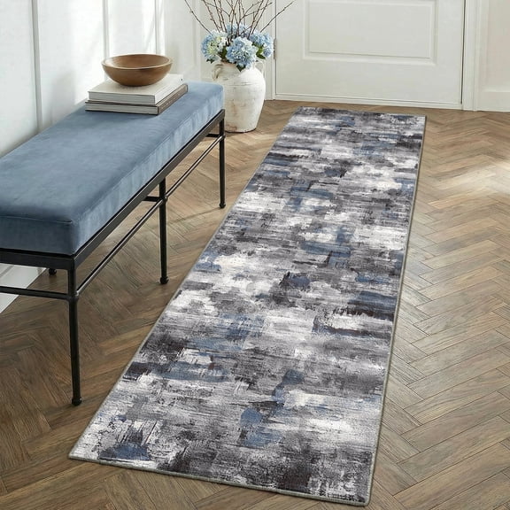 2'x6' Kitchen Runner Rug,Non-Slip Entryway Runner Laundry Rug,Boho Indoor Machine Washable Hallway Runner Rugs Throw Carpet for Living Room Bedroom Dining Room Hallway Kitchen