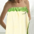 thumbnail image 4 of Toalla de baño portátil para mujer con botones, bata de baño de felpa, absorbente y suave, para ducha de spa, bonita bata de baño., 4 of 6