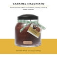 thumbnail image 2 of A Cheerful Giver - Caramel Macchiato Papa Scented Glass Jar Candle (34oz) with Lid & True to Life Fragrance Made in USA, 2 of 7