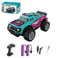 thumbnail image 1 of KF23 Carro de Control Remoto, Escala 1:20 de Alta Velocidad RC Cars, 2WD 20Km/h con Dos Baterías Recargables, Camión Monstruo de Control Remoto Vehículo Todoterreno de Carreras Juguetes para Niños y, 1 of 8