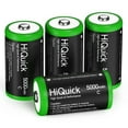 thumbnail image 5 of HiQuick Ni-MH C Size Rechargeable Batteries 5000mAh - 1.2V High Capacity C Batteries, Pack of 2, 5 of 12
