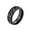 Black, variant on Men's 8mm Stainless Steel Personality Hip Hop Cool Heavy Brick Double Blue Gear Rotatable Fidget Ring Anxiety Wedding Band Black Size 11