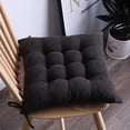 thumbnail image 1 of Xiao Hua Cojín Delgado para Silla de Comedor Marrón Oscuro -4 Piezas, Cojín Acolchado de Encaje Que Reduce la Presión, Cojín Antideslizante para Silla de Comedor para Sala de Estar Silla de Ocio,, 1 of 5