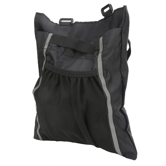 Accesorio para bicicleta, bolsa multifuncional de lona 150D con doble bolsillo para bicicleta, bolsa para manillar con correa reflectante, innovación moderna