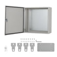 thumbnail image 1 of QinaQin Lockable Outdoor Electrical Box, NEMA 4X Steel Enclosure, IP67 Waterproof Dustproof Junction Box with Mounting Plate and Key for Indoor Outdoor, 1 of 9