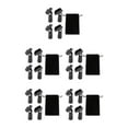 thumbnail image 1 of Justharion 4pcs/set Thread Screw Adapter For Handheld Wired Mics Universal Size Scope Of Application Mic Holder Black 5Set, 1 of 6
