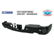 CAPA for 2022-2023 1500 Classic Rear Step Bumper Face Bar Black - Paint To Match