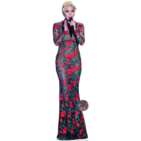 Stefani Germanotta (Singing) Lifesize Cardboard Cutout Standee