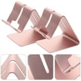 thumbnail image 3 of MasteelfCA 2pcs Sturdy Aluminium Alloy Mobile Phone Holder Desktop Metal Phone Stand Phone Accessory, 3 of 7