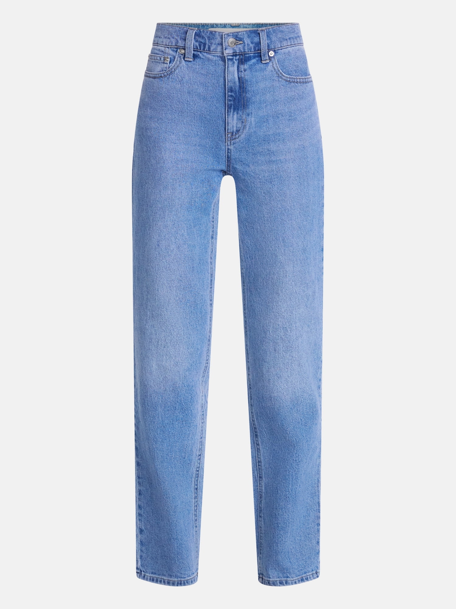 Scenario Women's High Rise Straight Leg Jeans, 30" Regular, 28" Short Inseam, Sizes 0-20, 10S-16S