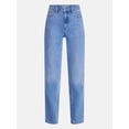 thumbnail image 5 of Scenario Women's High Rise Straight Leg Jeans, 30" Regular, 28" Short Inseam, Sizes 0-20, 10S-16S, 5 of 8