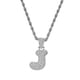 thumbnail image 2 of Collar de Cadena de Cuerda con Colgante de de la de la de la Unisex Chapado en 18 K Plata, 2 of 6