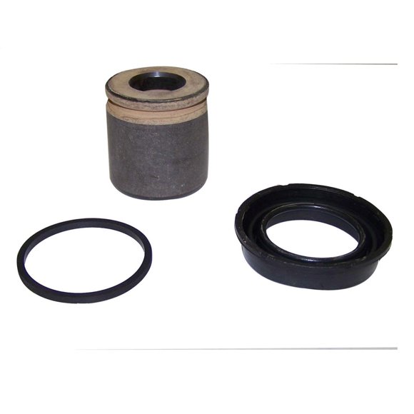 Crown Automotive Brake Caliper Repair Kit 5011983K OE Replacement; Black; Phenolic/Rubber; With 1 Piston/1 Seal/1 Boot