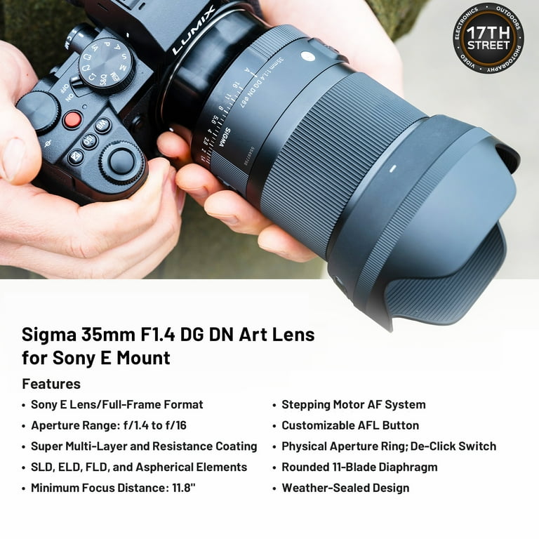 Sigma 35mm f/1.4 DG DN Art Lens for Sony E | Classic Art Line