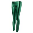 thumbnail image 4 of Leggings sintética con para mujer Pantalones pitillo ajustados elásticos - Brillante Verde Colcomx Leggings metálicos para mujeres, 4 of 8