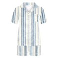 thumbnail image 4 of GERsome Womens Pajama Sets 2 Piece Sleepwear Pjs Set Short Sleeve Button Down Top and Short Stripe Loungewear S-XXL, 4 of 4