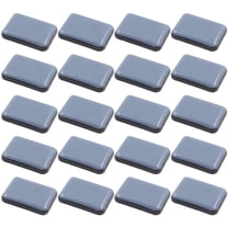 20Pcs 1-3/8 x 1 Inch Rectangular Adhesive Furniture Sliders, Chair Glides Floor Protectors Self-Stick Furniture Moving Pads for Hardwood Floors, gray blue
