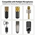thumbnail image 3 of Rotating Clip Mount Microphone Stand with Lock Knob for Secure Attachment on Desks Chairs Stands up to 50mm Thickness, 3 of 10