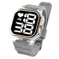 thumbnail image 1 of Up to 65% Off Fashion Silicone Strap Couple Rectangle LED Electronic Watch Necklace Rings Earring Jewelry on Clearance, 1 of 1