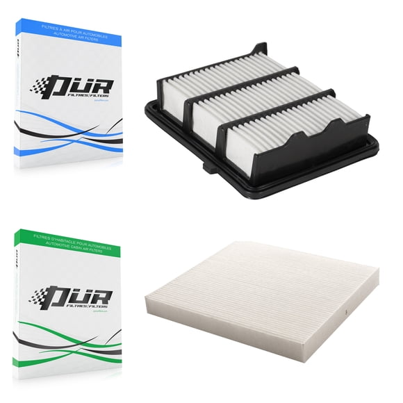 PUR 1x Air + 1x Cabin Filter (2 Total) Kit for Car 2018-2022 Honda Accord 1.5L KFL-100397