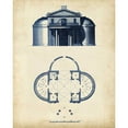 thumbnail image 3 of Andrew Cook George 15x18 Black Modern Framed Museum Art Print Titled - Architectural Blueprint IV, 3 of 5