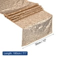 thumbnail image 2 of Rose Gold Table Runner 71" x 12", Long Shining Sequin Table Runner, 2 of 4
