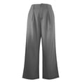 thumbnail image 7 of ANINEO Women Casual Wide Leg Dress Pants High Waist Flowy Trousers With Dragging Hem For Commute And Daily Wear Solid Color Birthday Bottoms Female Slacks, 7 of 7
