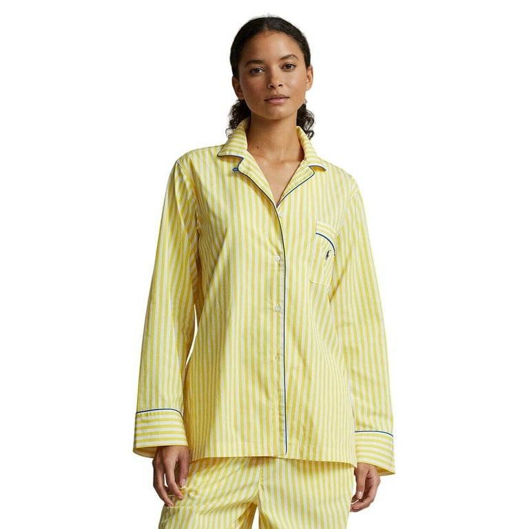 Ralph Lauren Striped Poplin Long-Sleeve Pajama Set - 4P8036 Ralph Lauren Striped Poplin Long-Sleeve Pajama Set - 4P8036