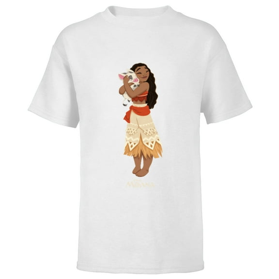 Disney Moana and Pua T-Shirt - Short Sleeve T-Shirt for Kids - Customized-White