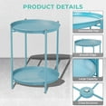 Grand Patio 2Tier Indoor & Outdoor Side Table, WeatherResistant Steel